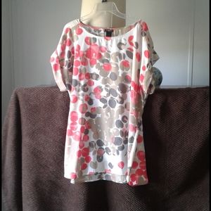 Ann Taylor short folded sleeve.